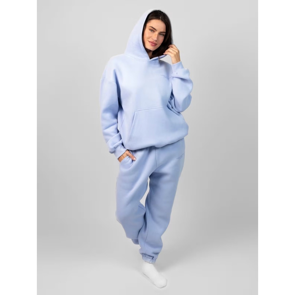 Comfrt Pastel Edit Baby Blue Fleece Joggers Sweatpants Small
